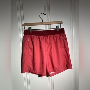 Maamgio men’s red swim shorts | size small | 5.5 inch inseam